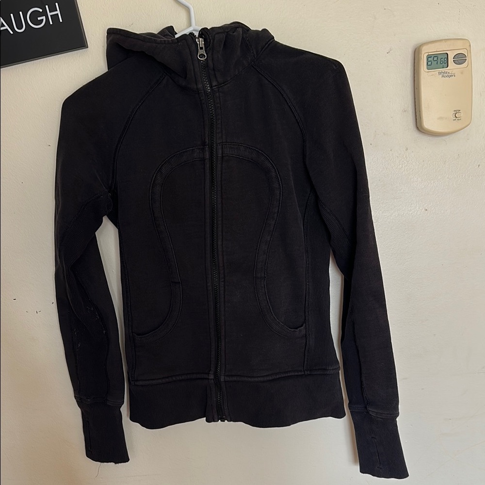 Black Zip-Up Hoodie